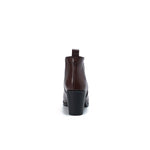 Leather High Heeled Half Boots