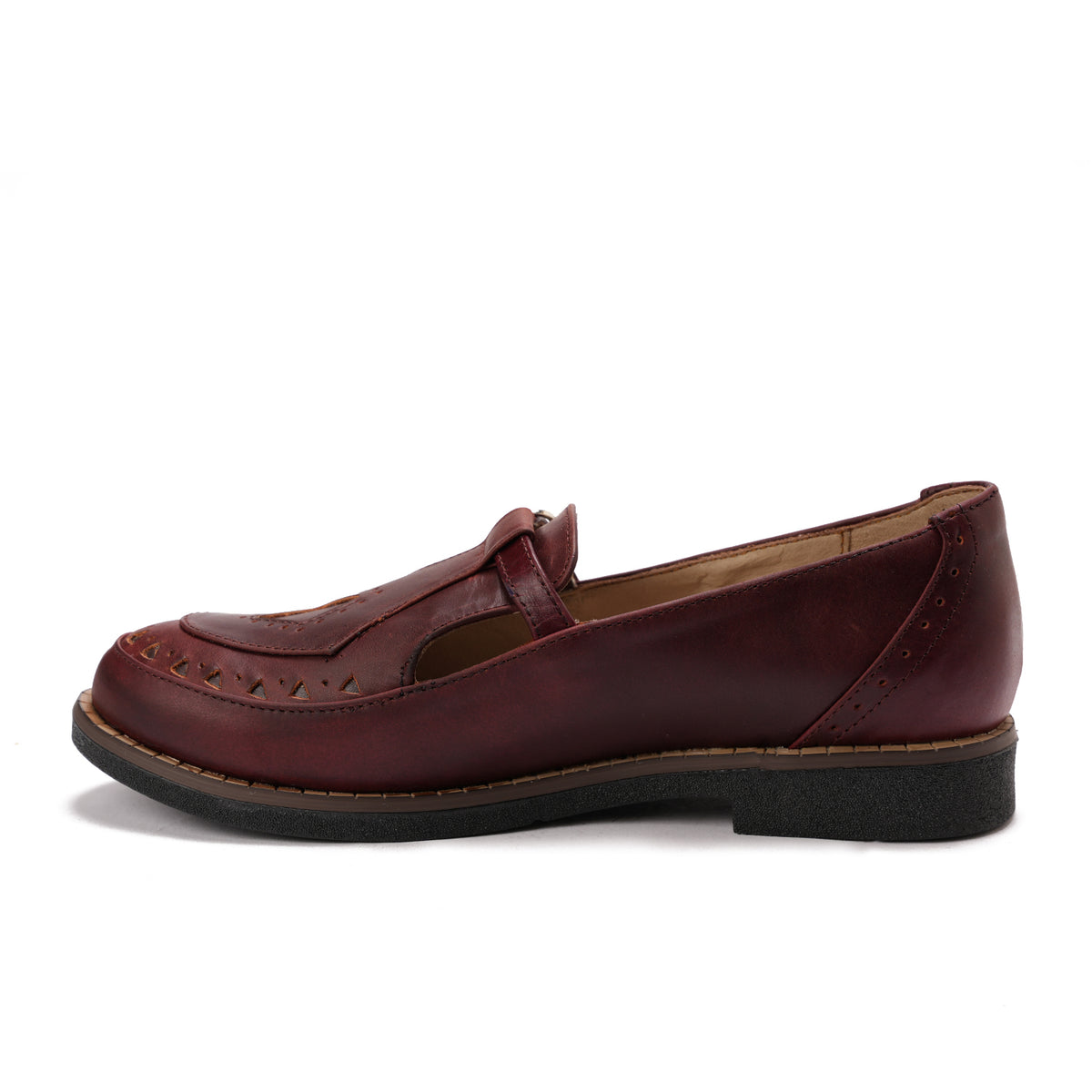 Leather Retro Flats