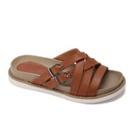 Urban Buckle Cross Slide Slippers