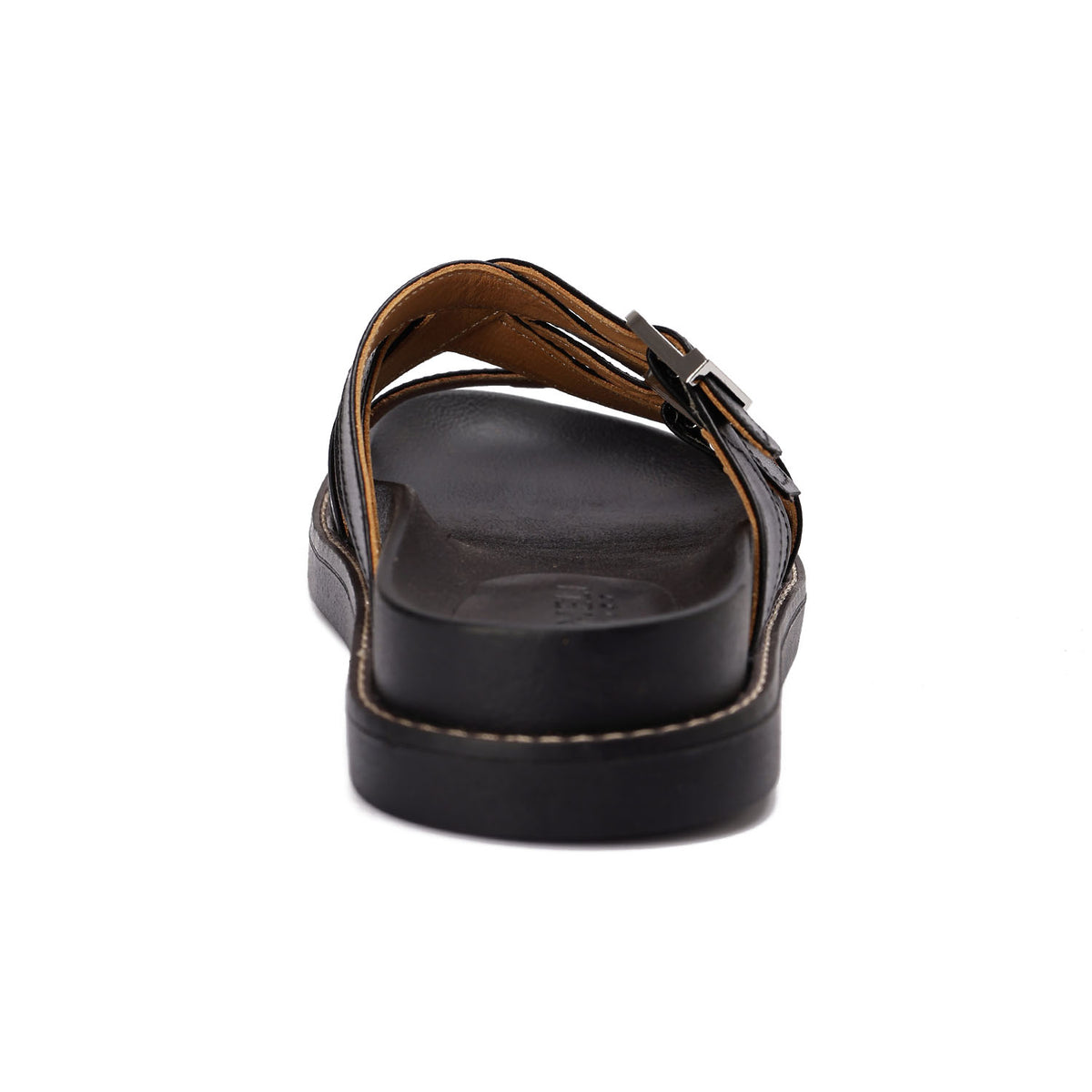 Urban Buckle Cross Slide Slippers