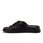 Urban Buckle Cross Slide Slippers