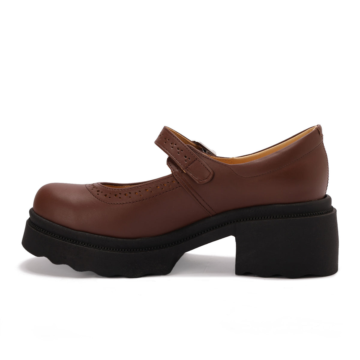 Leather Mary Jane Casual Pumps