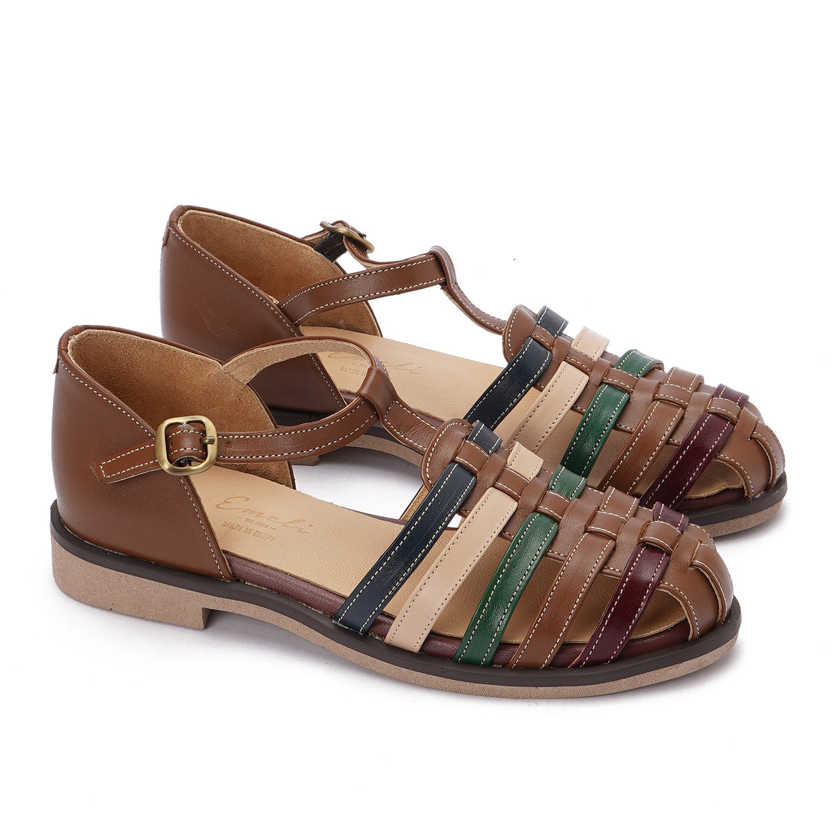 صندل روماني جلدي كلاسيكي