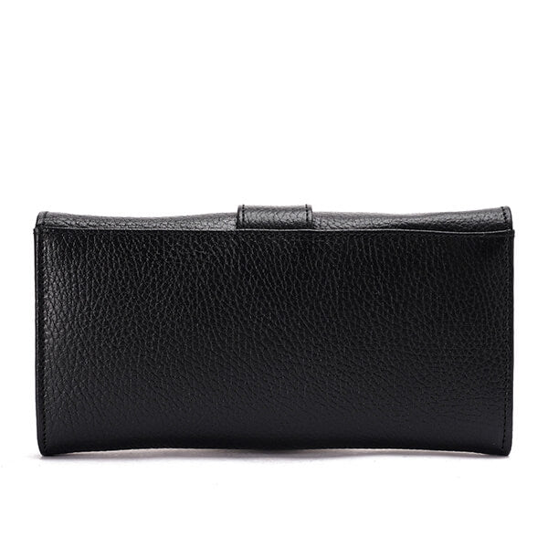 محفظة جلدية متوسطة الحجم