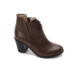 Leather High Heeled Laced Boots