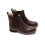 Leather Brogue Boots