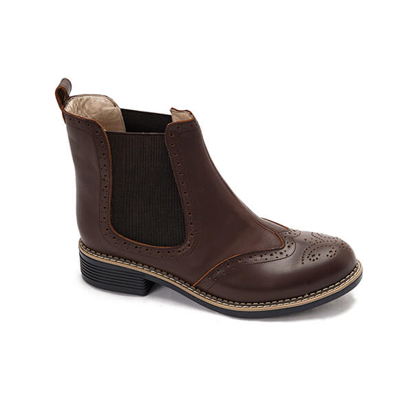 Leather Brogue Boots
