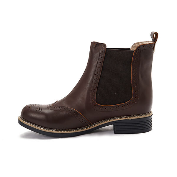 Leather Brogue Boots