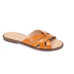 Leather Crisscross Slippers