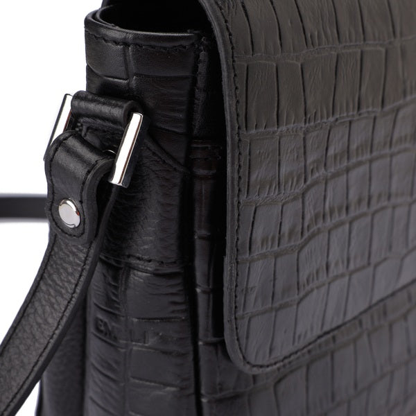 Alina – Multi-Pocket Leather Crossbody Bag