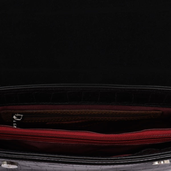 Alina – Multi-Pocket Leather Crossbody Bag