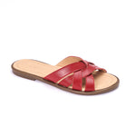 Red Crisscross Slippers
