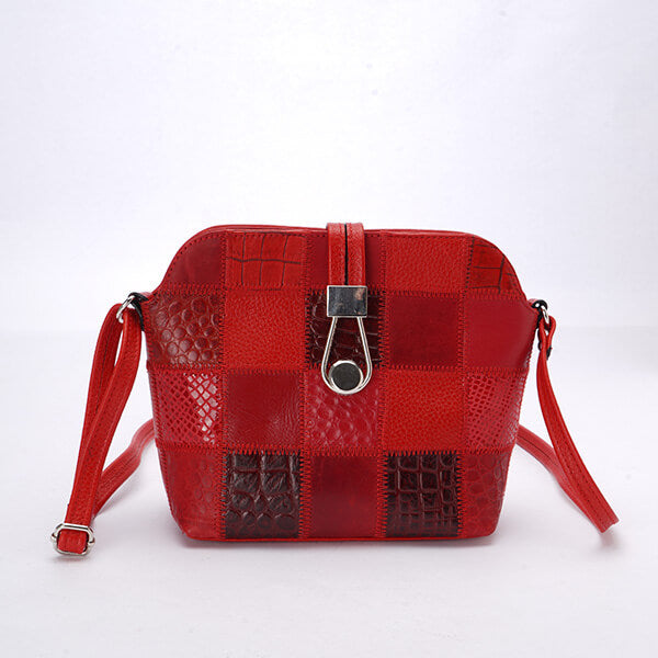 تارا - حقيبة كروس بودي جلدية مع مشبك