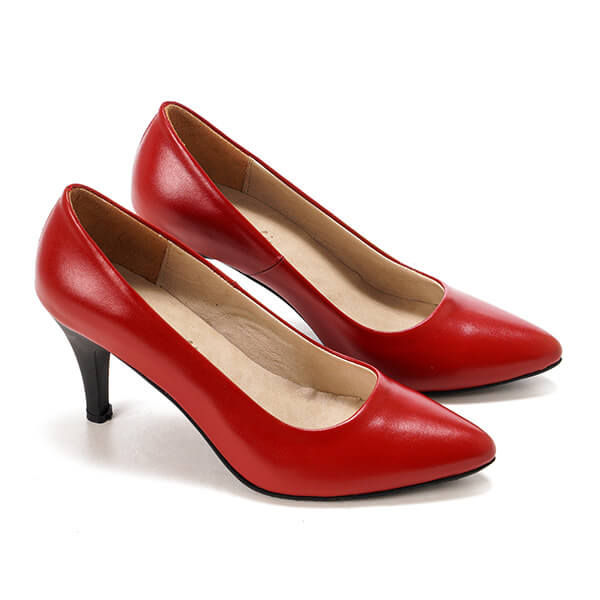 Leather Heeled Pumps