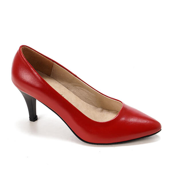Leather Heeled Pumps