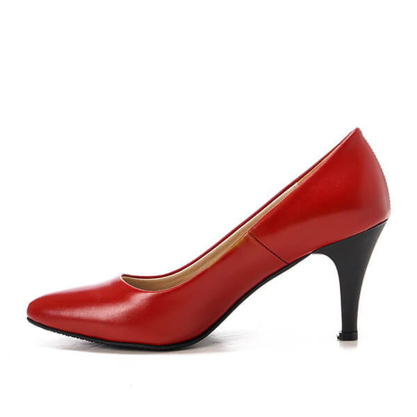 Leather Heeled Pumps