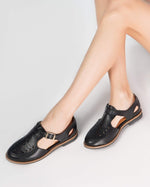 T-Bar Leather Loafers