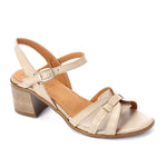 Beige Multi-strap Leather Sandals - Emeli Leather Store