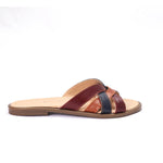 Multi-color Crisscross Slippers - Emeli Leather Store