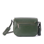 Olive Green Flap Tassel Cossbody Bag