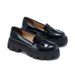 Leather Platform Loafers