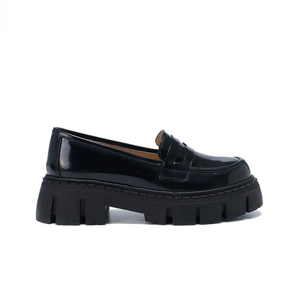 Leather Platform Loafers