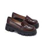 Leather Platform Loafers