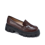 Leather Platform Loafers