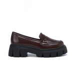 Leather Platform Loafers