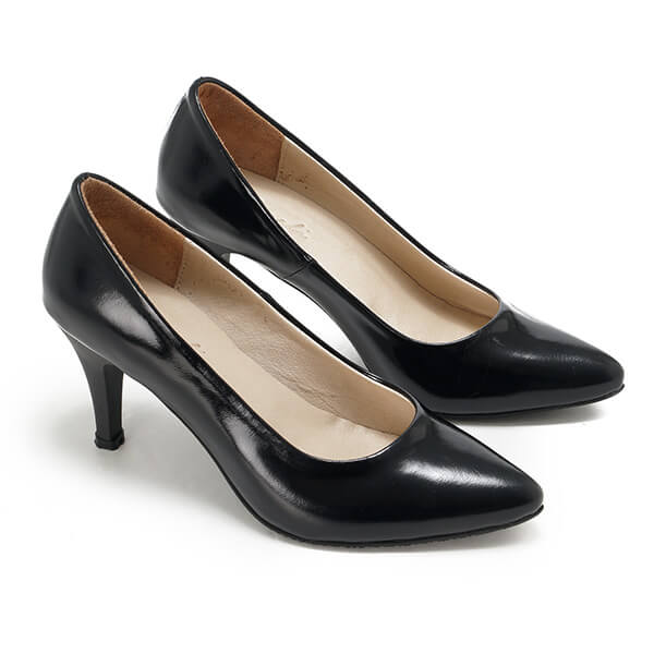 Leather Heeled Pumps