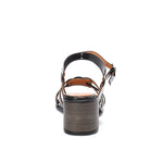 Black Varnish Multi-strap Leather Sandals - Emeli Leather Store