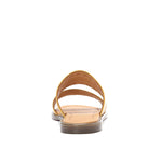 Mustard Double Strap Slippers - Emeli Leather Store