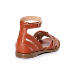 Multi-strap Havana Leather Sandals - Emeli Leather Store