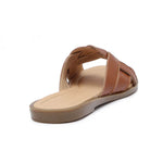 Havana Strap Slippers - Emeli Leather Store