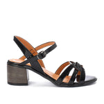 Black Varnish Multi-strap Leather Sandals - Emeli Leather Store