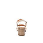 Beige Multi-strap Leather Sandals - Emeli Leather Store