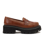 Leather Platform Loafers