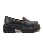 Leather Platform Loafers