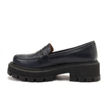 Leather Platform Loafers