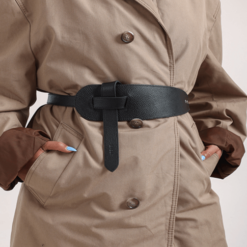 Wide Crossed Belt