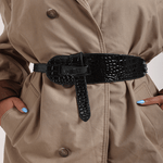 Wide Crossed Belt