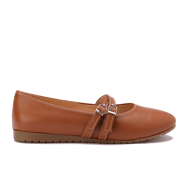 Double-Strap Ballet Flats