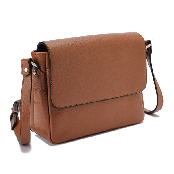 Alina – Multi-Pocket Leather Crossbody Bag
