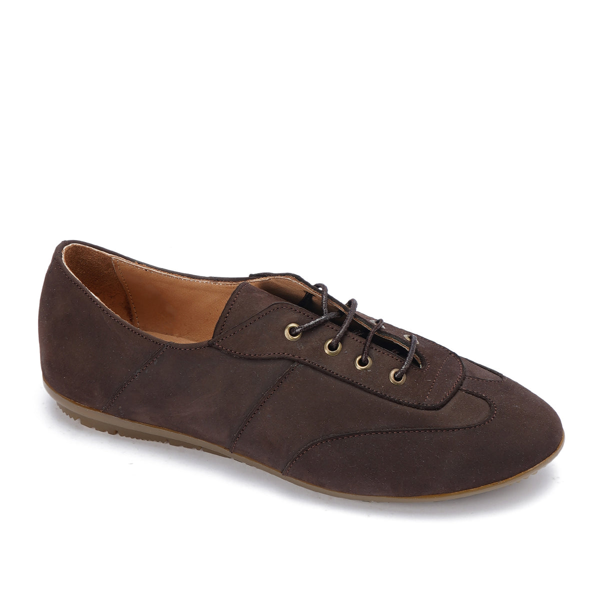 Laced-Up Leather Loafers