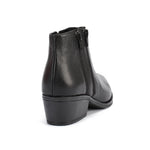 Leather Ankle Boots with Double Zippers