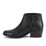 Leather Ankle Boots with Double Zippers