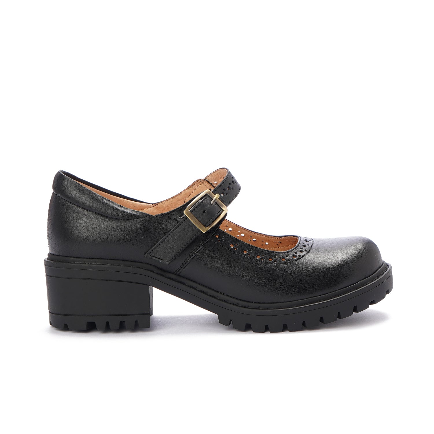 Leather Mary Jane Casual Pumps