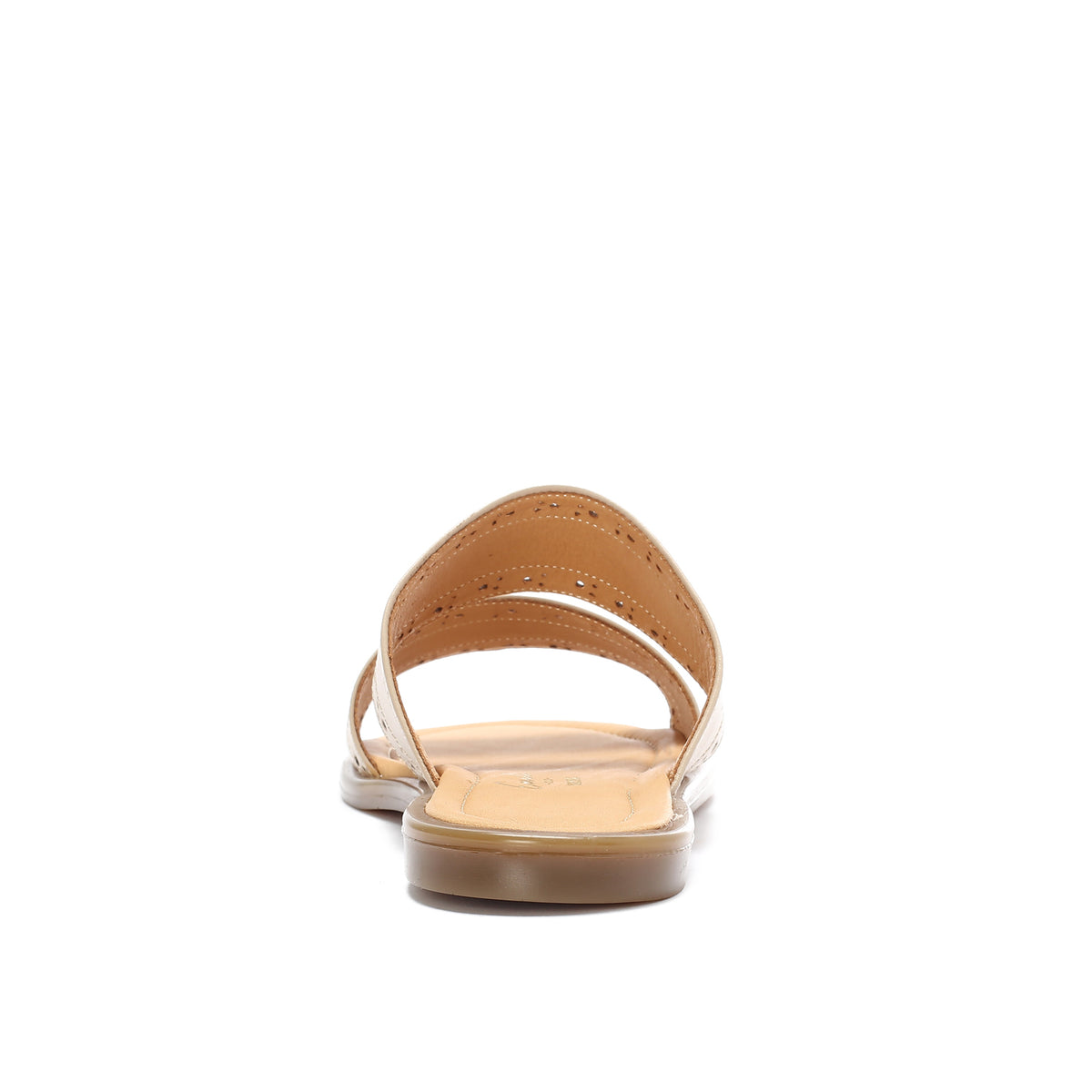 Double-Strapped Leather Slippers