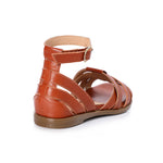 Multi-Strap Multi-Colored Leather Sandals