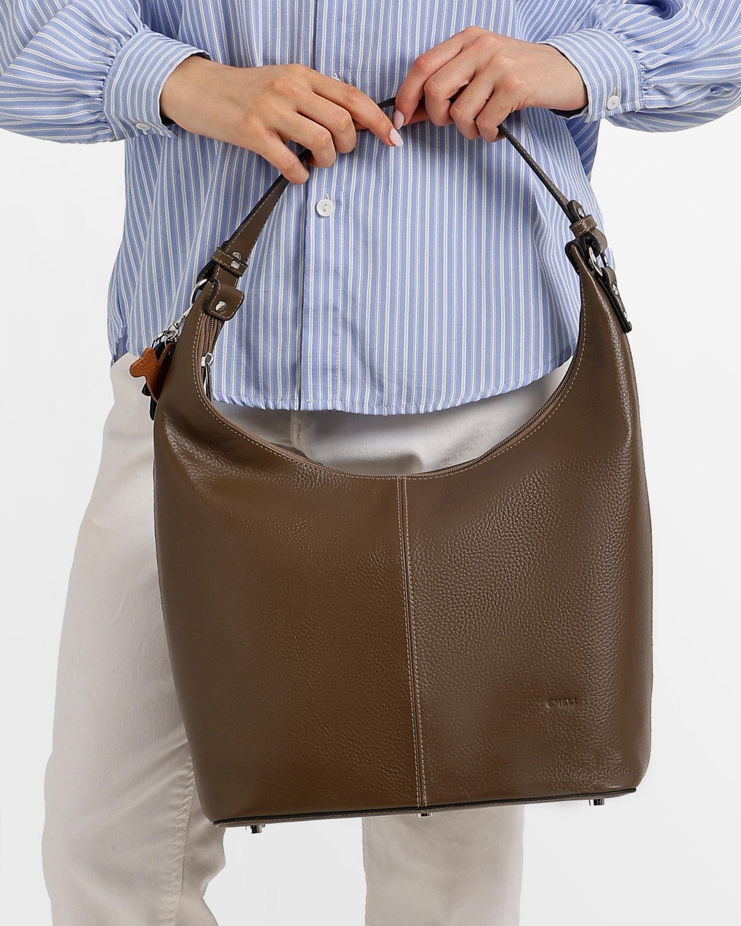 Layali – Medium-Sized Leather Tote Bag